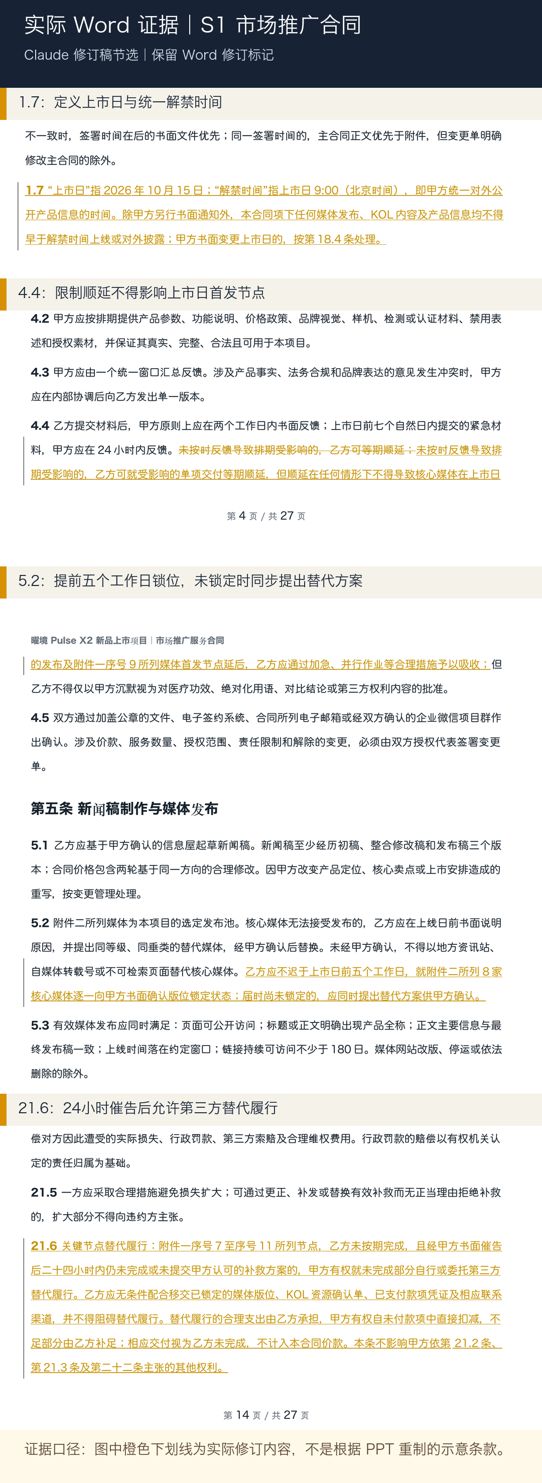 市场推广合同 Word 连续性证据